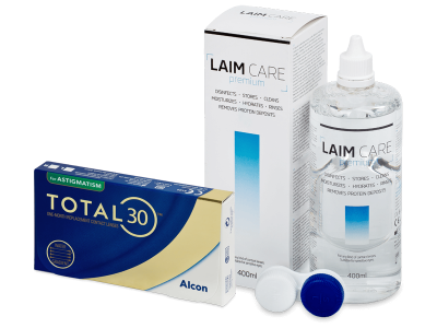 TOTAL30 for Astigmatism (6 leč) + tekočina LAIM-CARE 400 ml