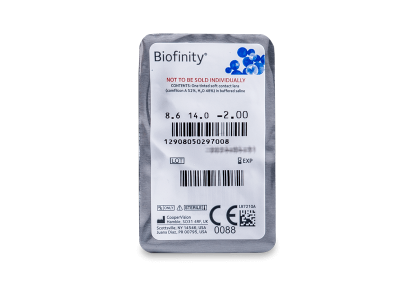 Biofinity (6 leč) - Predogled blister embalaže