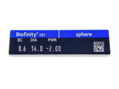 Biofinity (6 leč) - Predogled lastnosti