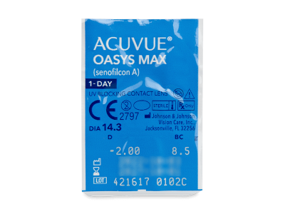 Acuvue Oasys Max 1-Day (30 leč) - Predogled blister embalaže