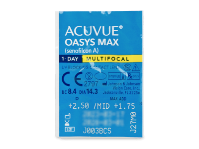 Acuvue Oasys Max 1-Day Multifocal (30 leč) - Predogled blister embalaže
