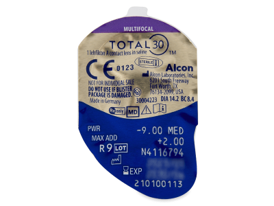 TOTAL30 Multifocal (3 leče) - Predogled blister embalaže