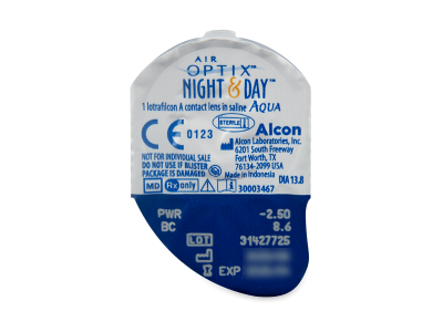 Air Optix Night and Day Aqua (3 leče) - Predogled blister embalaže